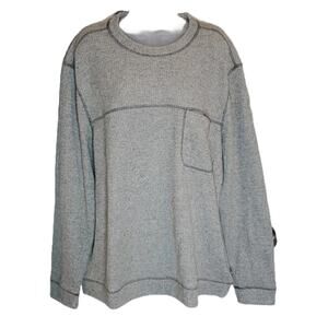 Toad & Co Breithorn Crew Crewneck Gray Heathered Sweater SZ XXL